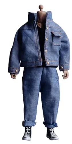 1/12 Scale Figure Doll Clothes: Harlan Denim Set Collectible