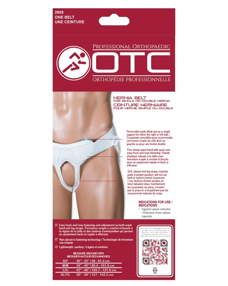 2905 / OTC HERNIA BELT FOR SINGLE OR DOUBLE HERNIA - CLEARANCE