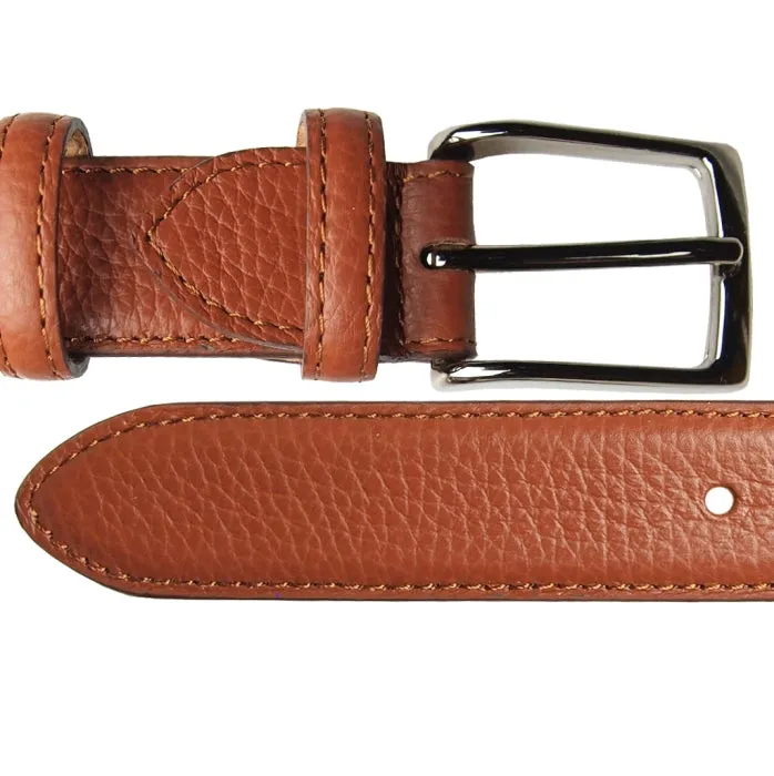 30 mm Width Sienna Textured Leather Sartorial Belt