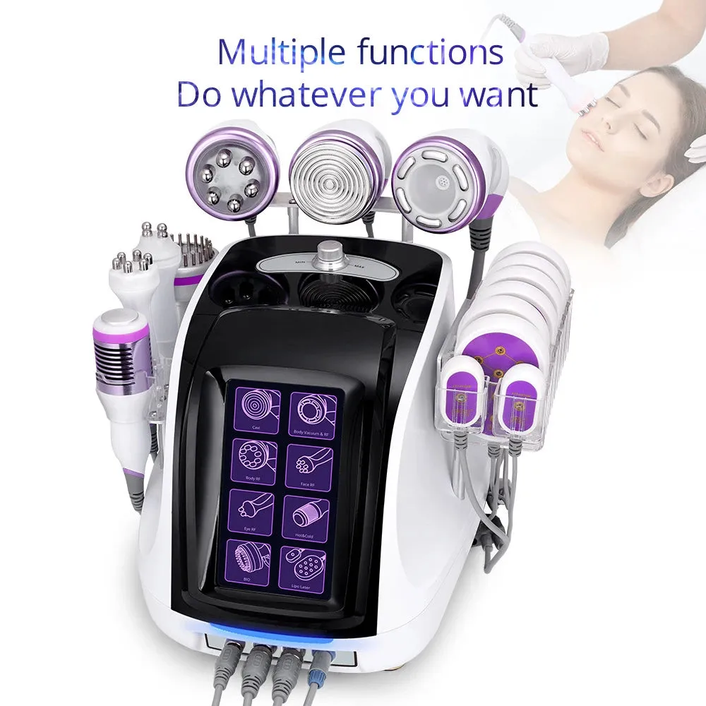 9In1 Aristorm 40k Ultrasonic Cavitation 2.5 Radio Frequency Slim Microdermabrasion Machine