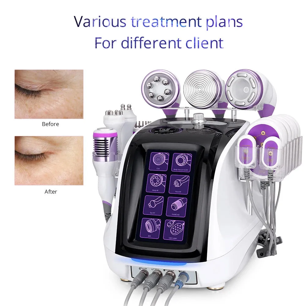 9In1 Aristorm 40k Ultrasonic Cavitation 2.5 Radio Frequency Slim Microdermabrasion Machine