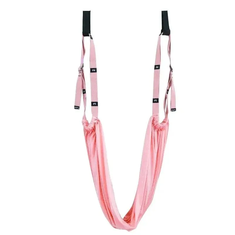 Adjustable Aerial Yoga Strap Elastic Stretch Door Hanging Yoga Belts Hammock Swing Fitness Handstand Rope Training Device Women