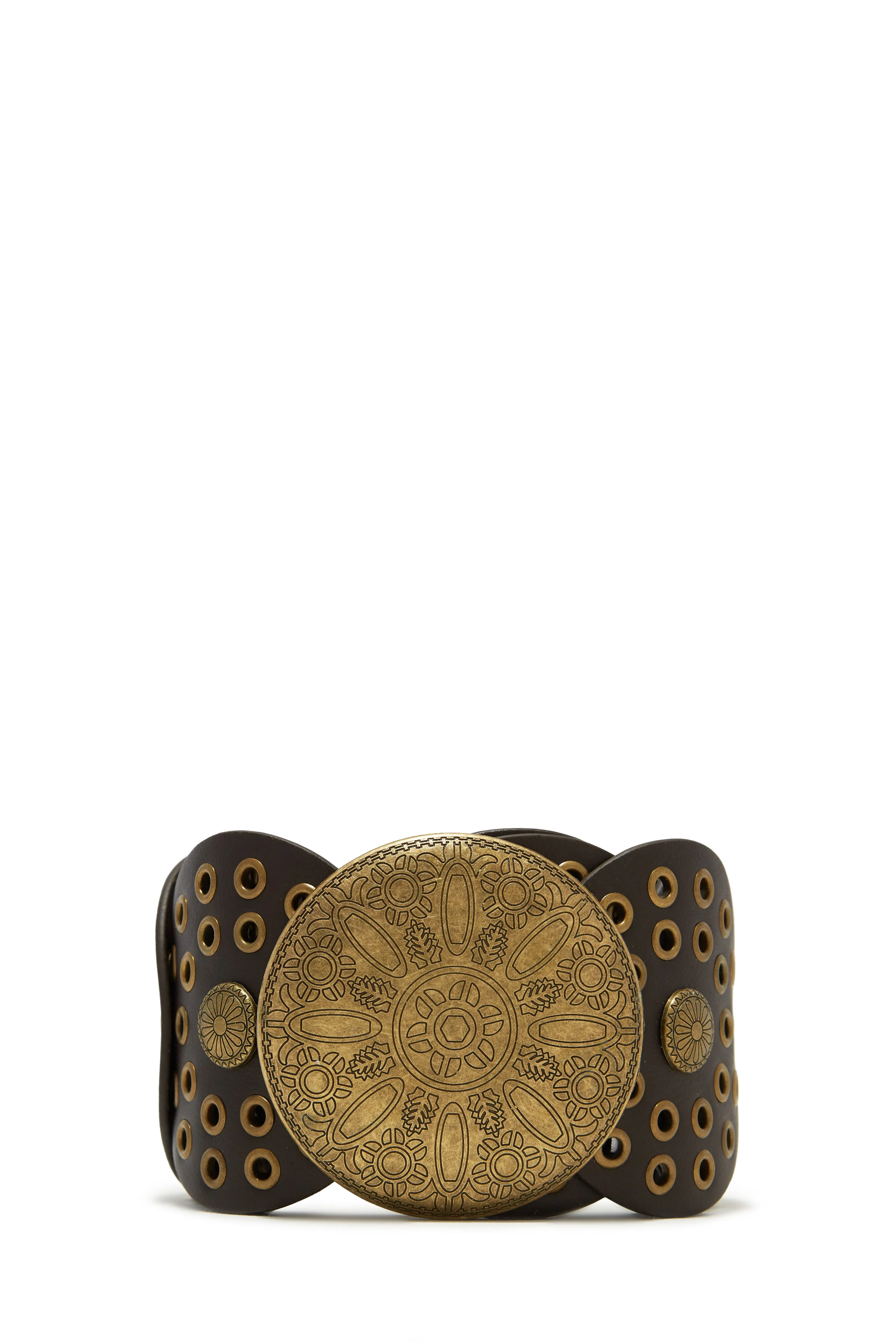 Amyria Chunky Statement Belt - Brown