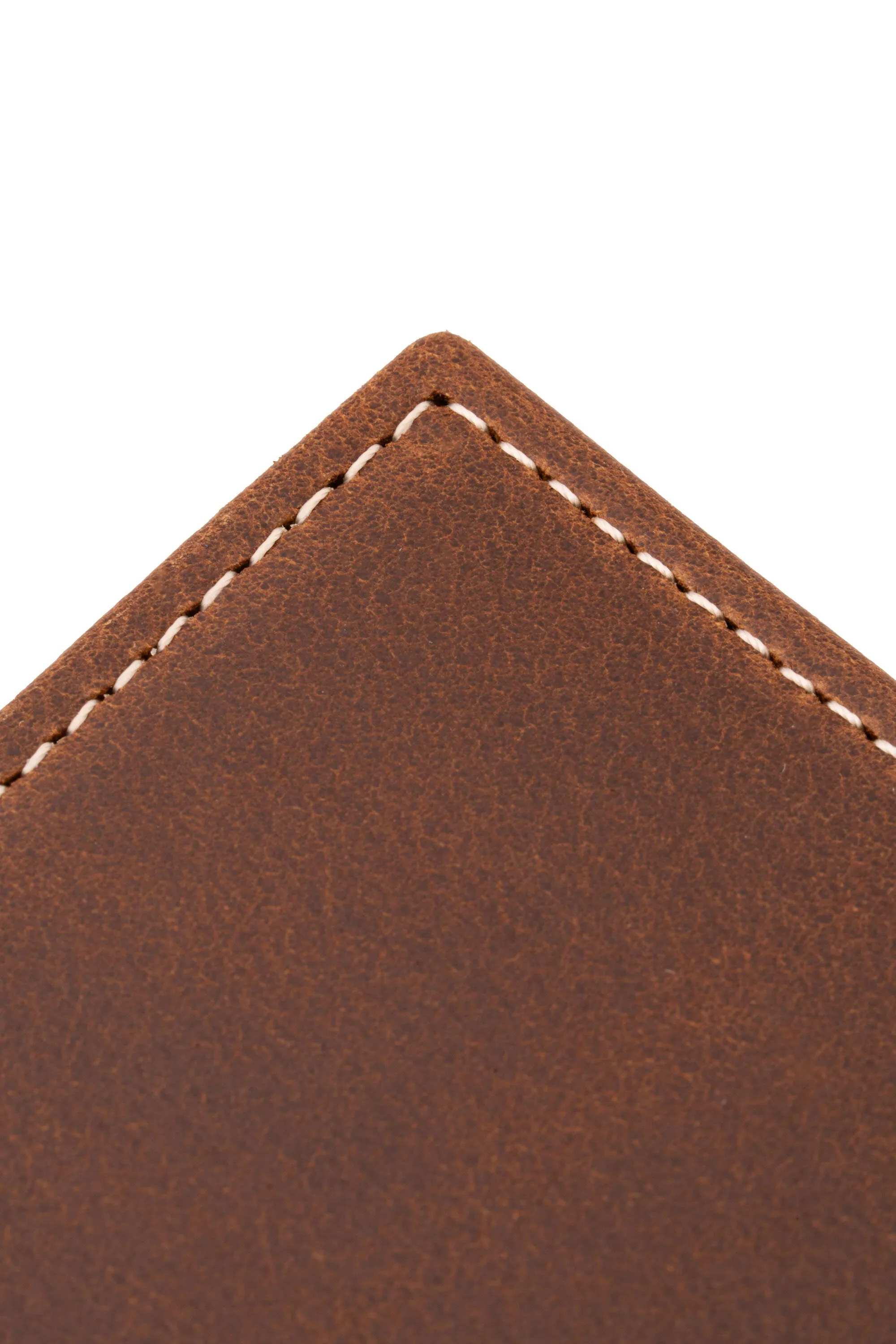 Antique Mahogany Full-Grain Leather Passport Holder