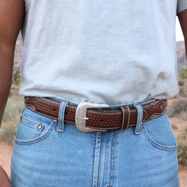 Ariat Men's Brown Western Belt - The El Paso