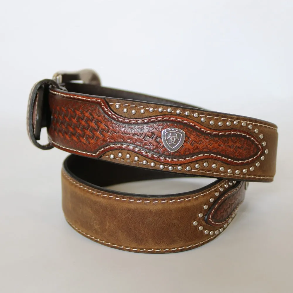 Ariat Men's Brown Western Belt - The El Paso