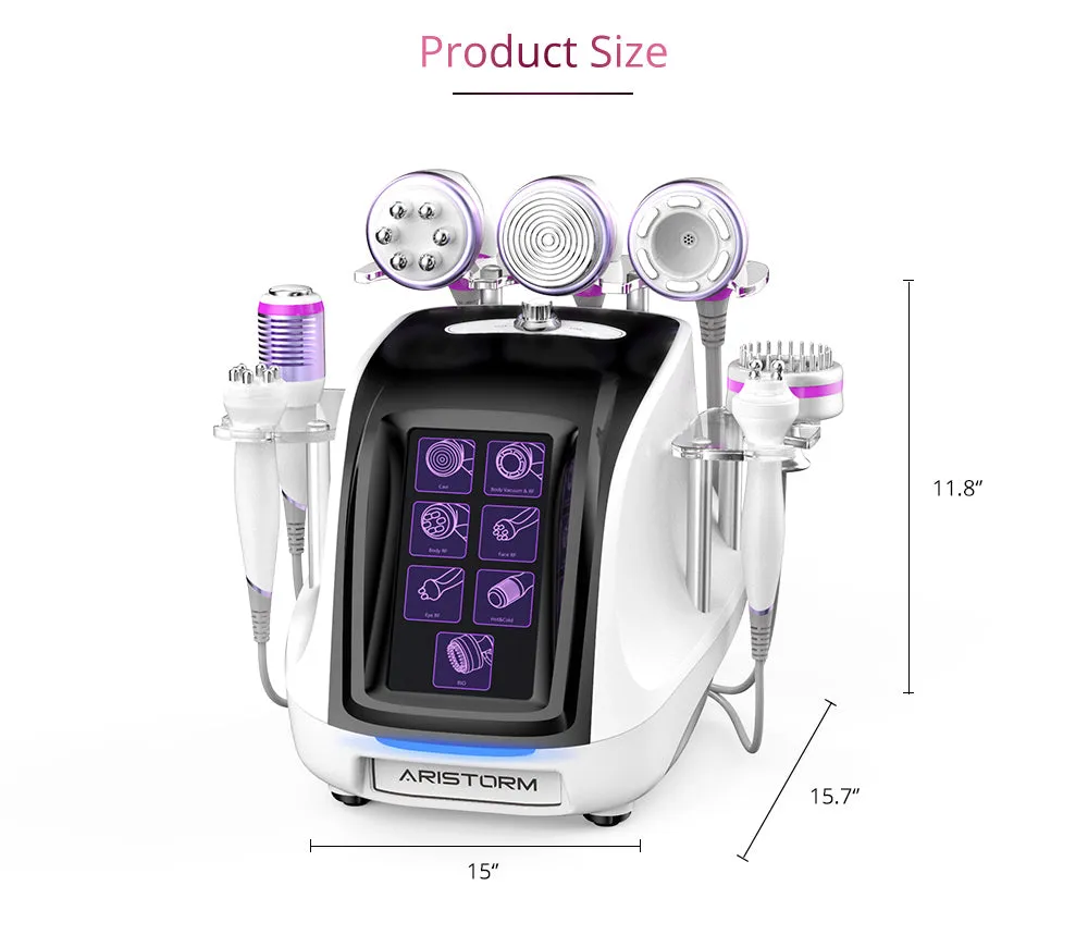 Aristorm 40K Cavitation Radio Frequency Vacuum BIO Cold&Hot Hammer Body Shaping Skin Lifting Device