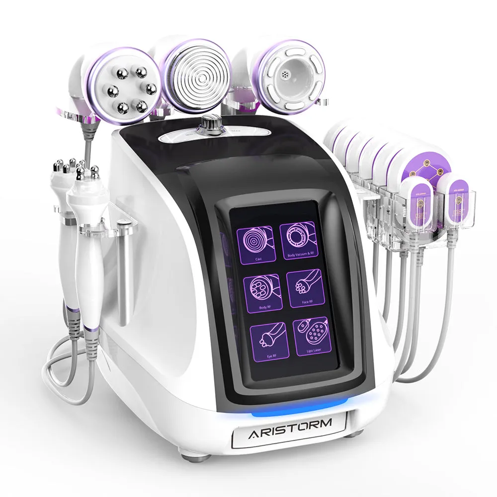 Aristorm 6 In 1 Cavitation 40K Radio Frequency Vacuum Body Shape Machine -LS-78D2SB