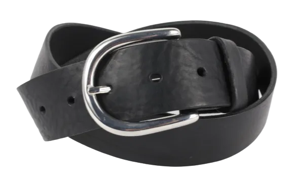 Black 1.5 Inch Designer Belt