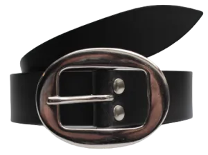 Black Leather Trouser Belt