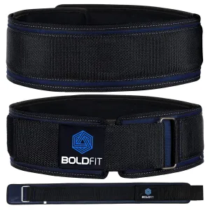 Boldfit Gym Belt Weight Lifting Belts For Gym Exercise Belt Powerlifting Belt Deadlift Belt Gym Waist Belt For Men And Gym Waist Belt For Women Gym Accessories For Back Support Lifting Belt - M