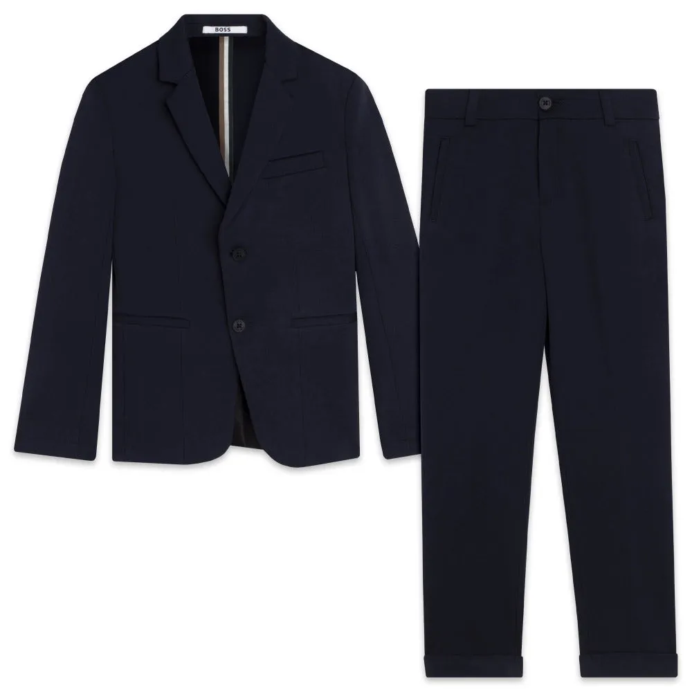 BOSS KIDSWEAR Navy Jacket and Trousers Set