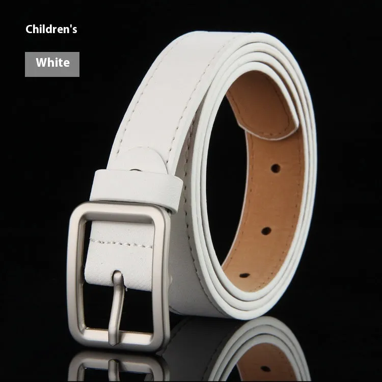 Boys' Simple And Fashionable Solid Color Belt