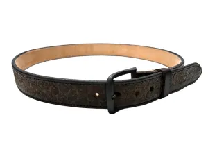 Brown Leather Multiple Skull Belt