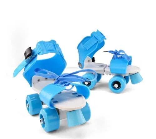 Cable World Boy Roller Skates For Kids Age Group 5-15 Years Adjustable Inline Skating Shoes, Blue