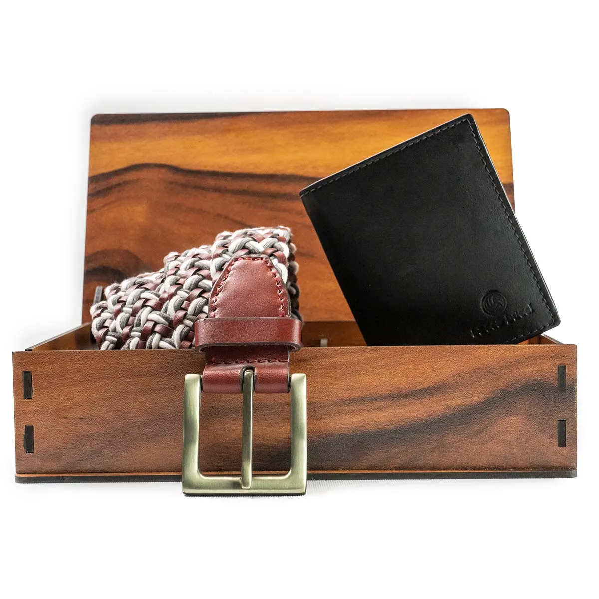 Casual Belt for Jeans with Genuine grain leather & soft Wallet | Belt Wallet Combo