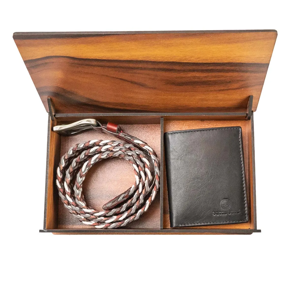 Casual Belt for Jeans with Genuine grain leather & soft Wallet | Belt Wallet Combo