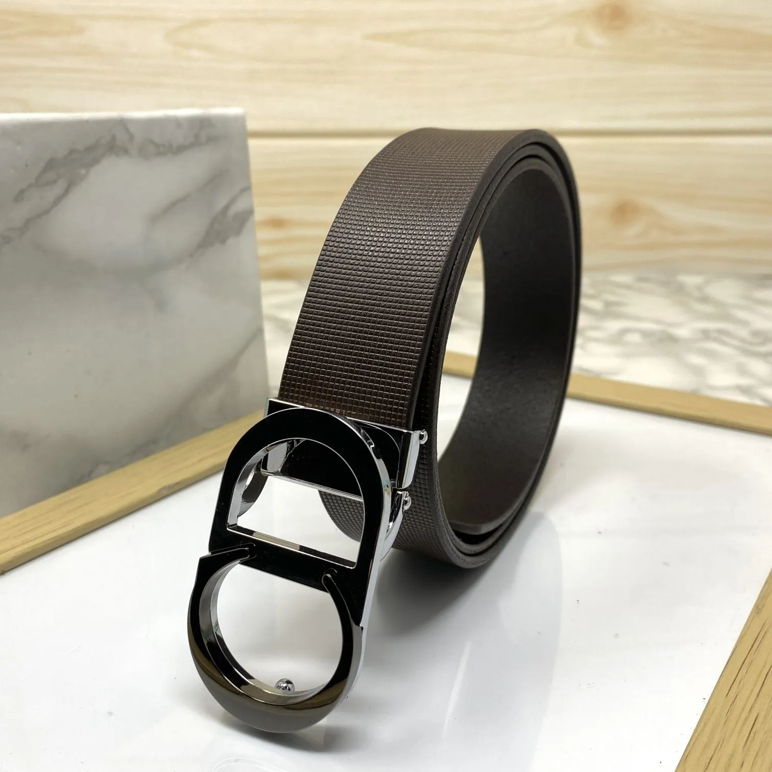 CD-Double Tone Leather Strap Belt-JonasParamount