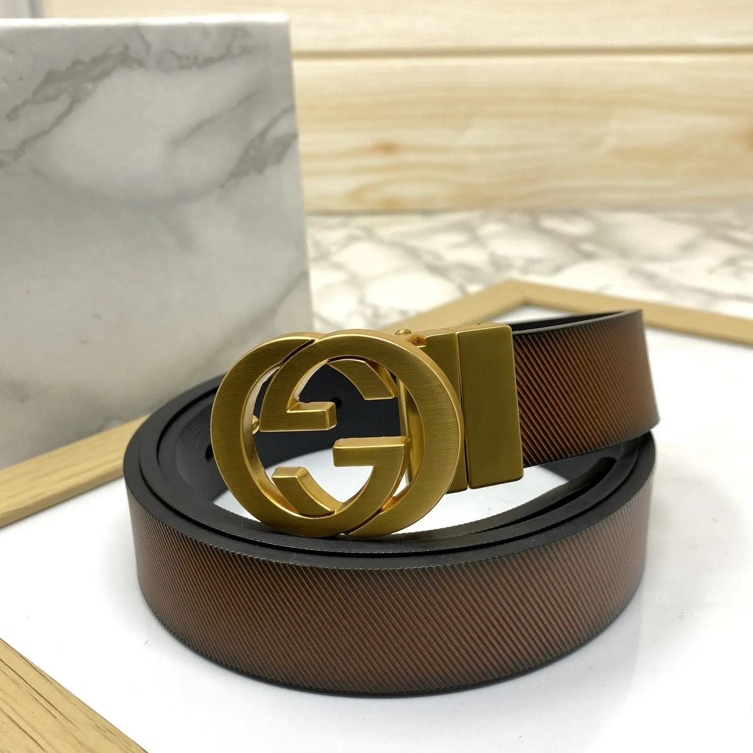 Classic Design Reversible Strap Belt For Men-JonasParamount