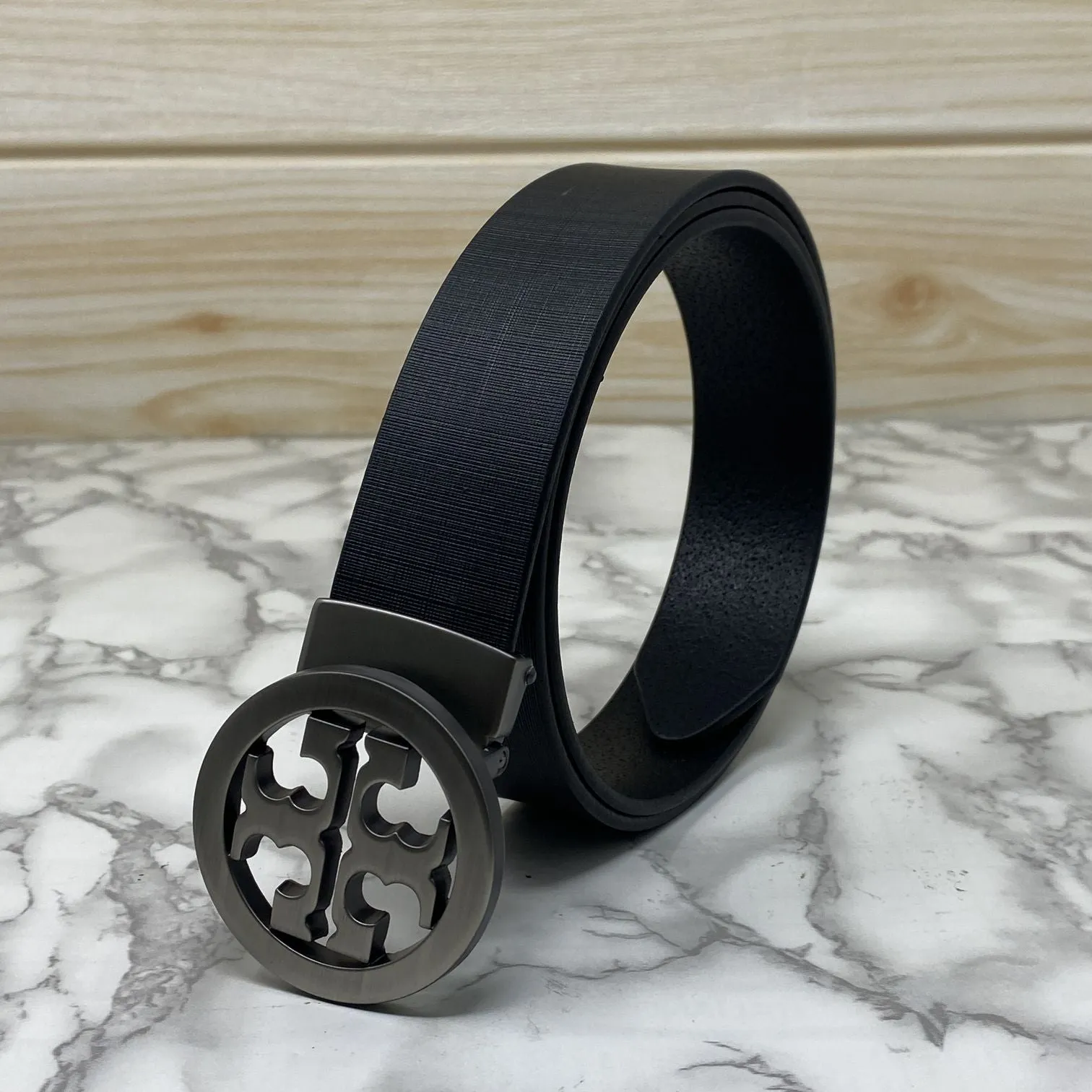 Classy Round Formal Leather Strap Belt-JonasParamount