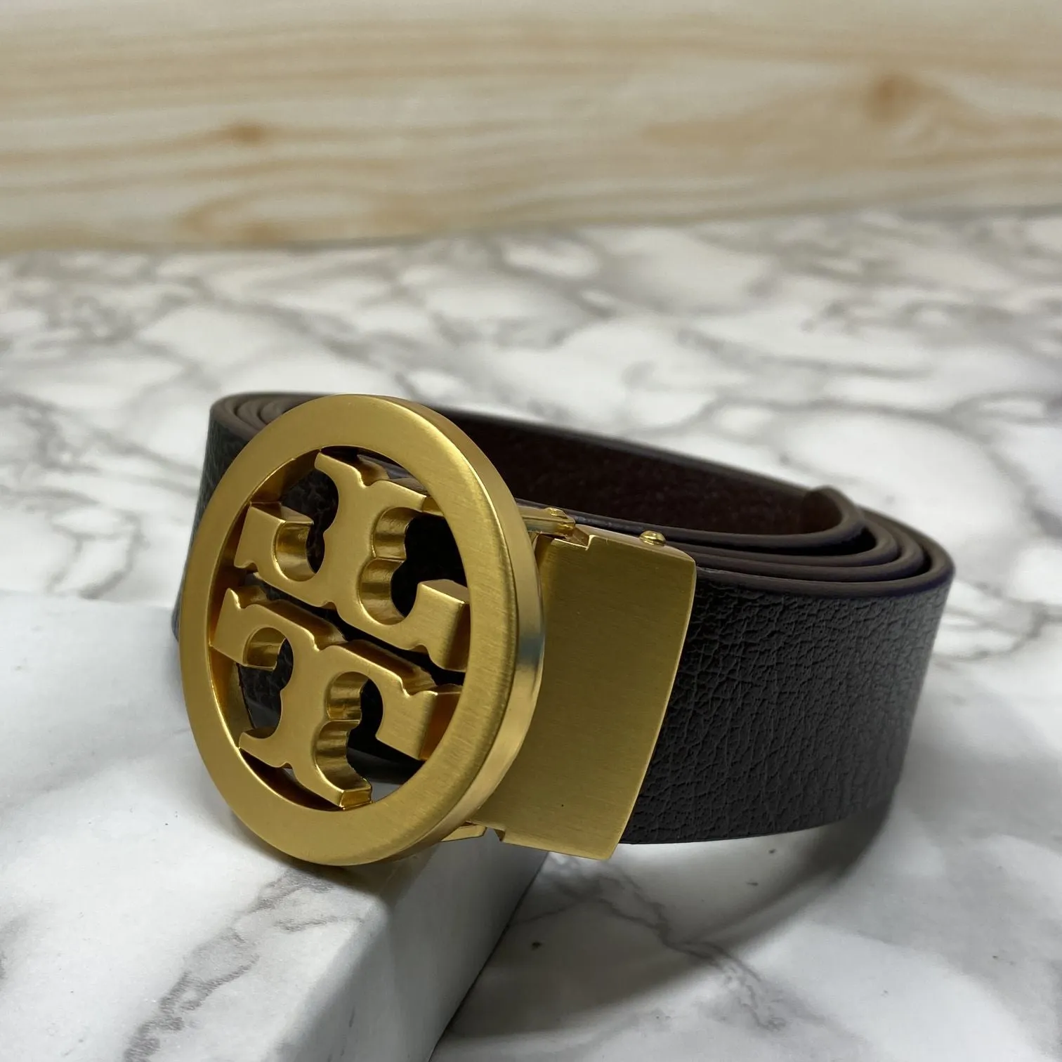 Classy Round Formal Leather Strap Belt-JonasParamount