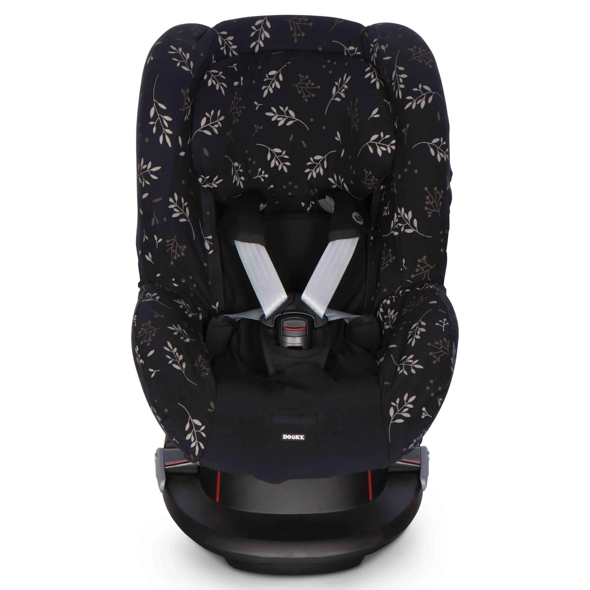 Dooky Seat Cover 1  (Romantic Leaves Black)