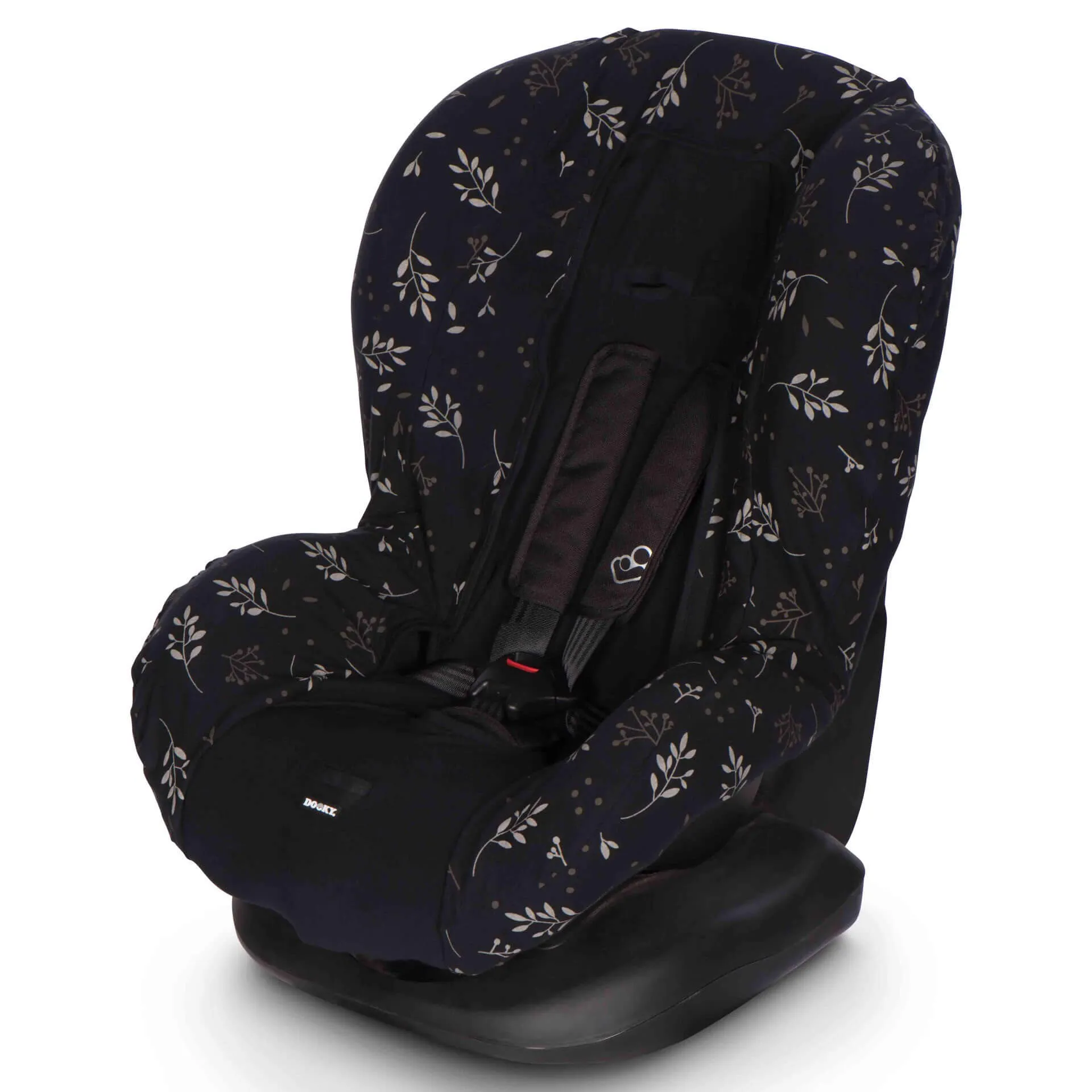 Dooky Seat Cover 1  (Romantic Leaves Black)