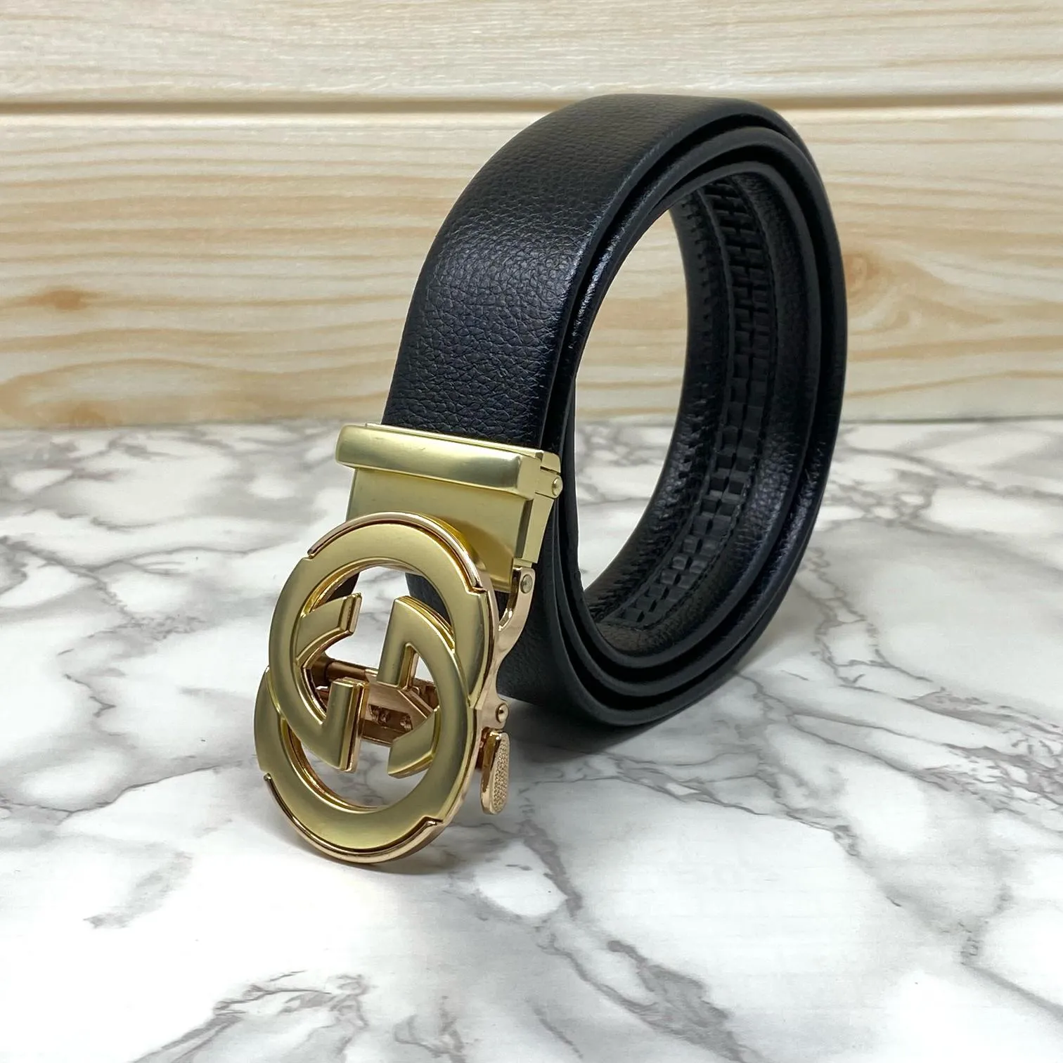 Double GG Shape High Quality Auto lock Belt For Men-JonasParamount