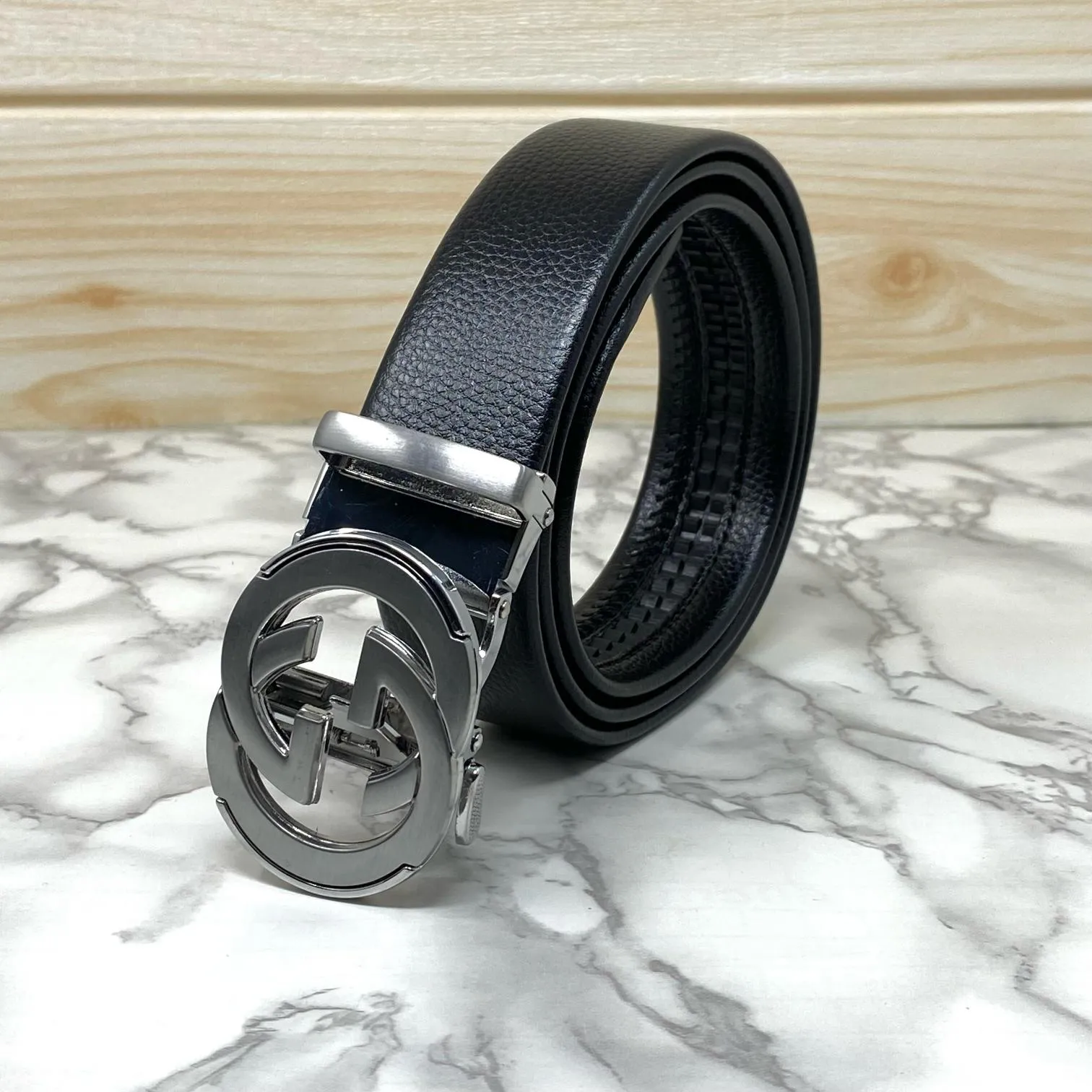 Double GG Shape High Quality Auto lock Belt For Men-JonasParamount