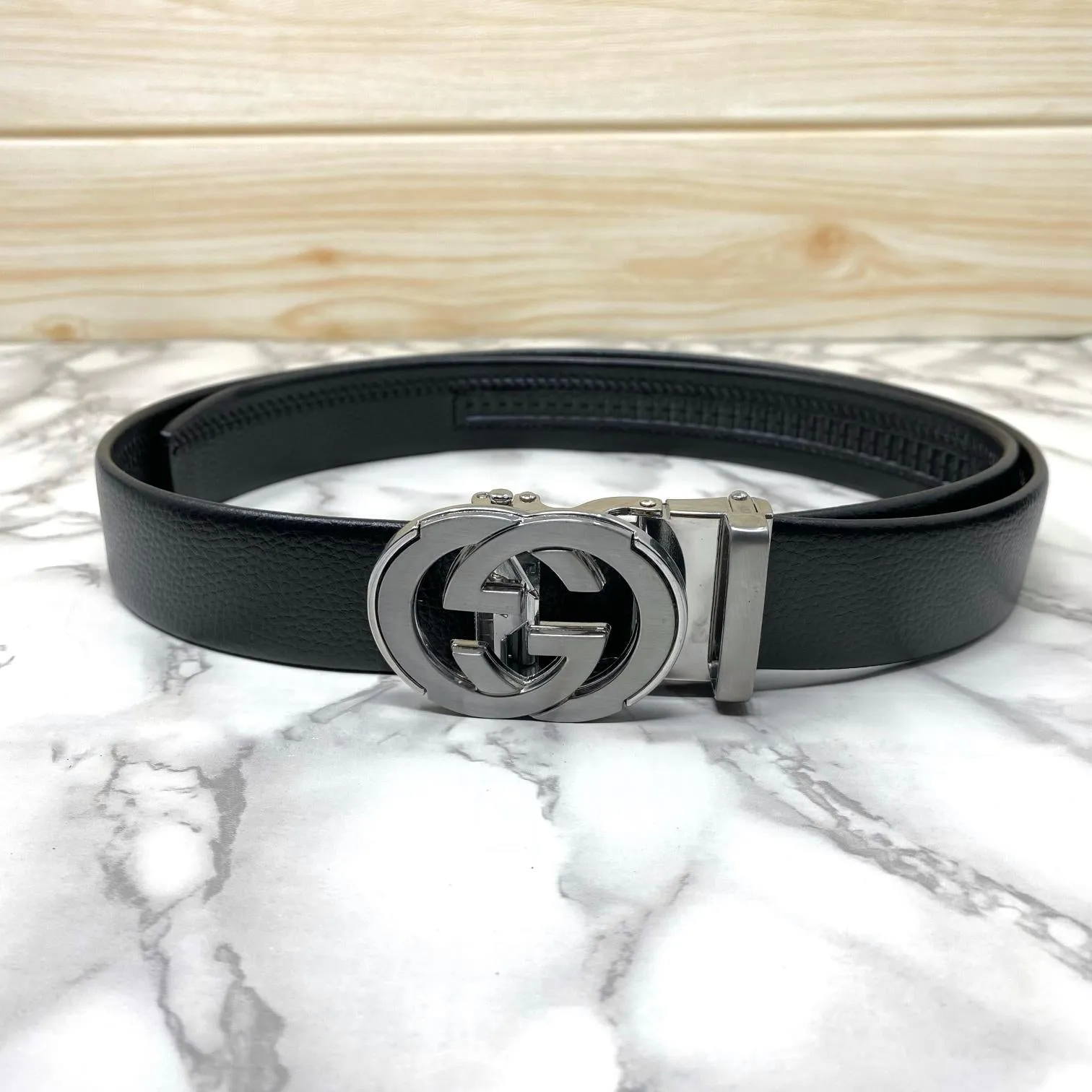 Double GG Shape High Quality Auto lock Belt For Men-JonasParamount