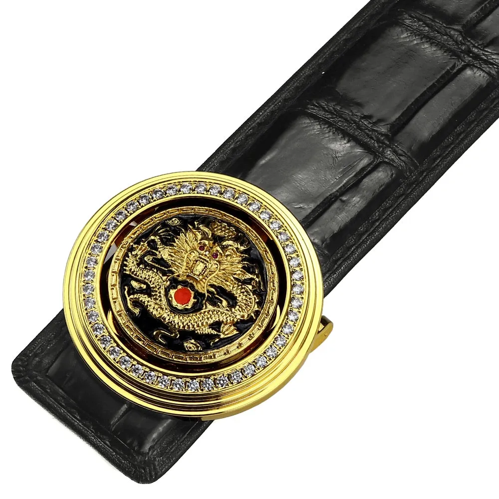 Dragon Red Ball Buckle Belt