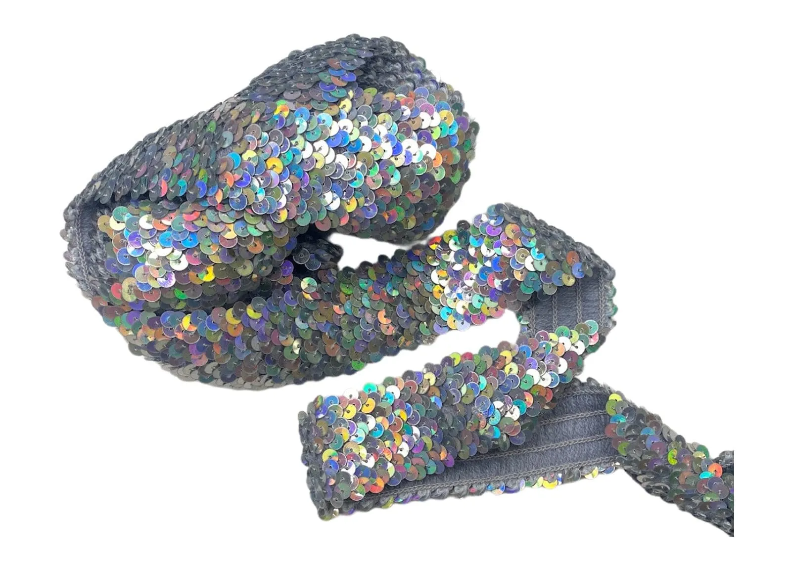 Elasticated Iridescent Sequinned Trim