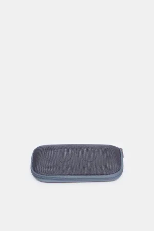 Girls Grey Solid Sunglass Case