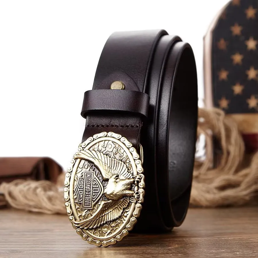 HarleyLuxe Eagle Embellished Belt