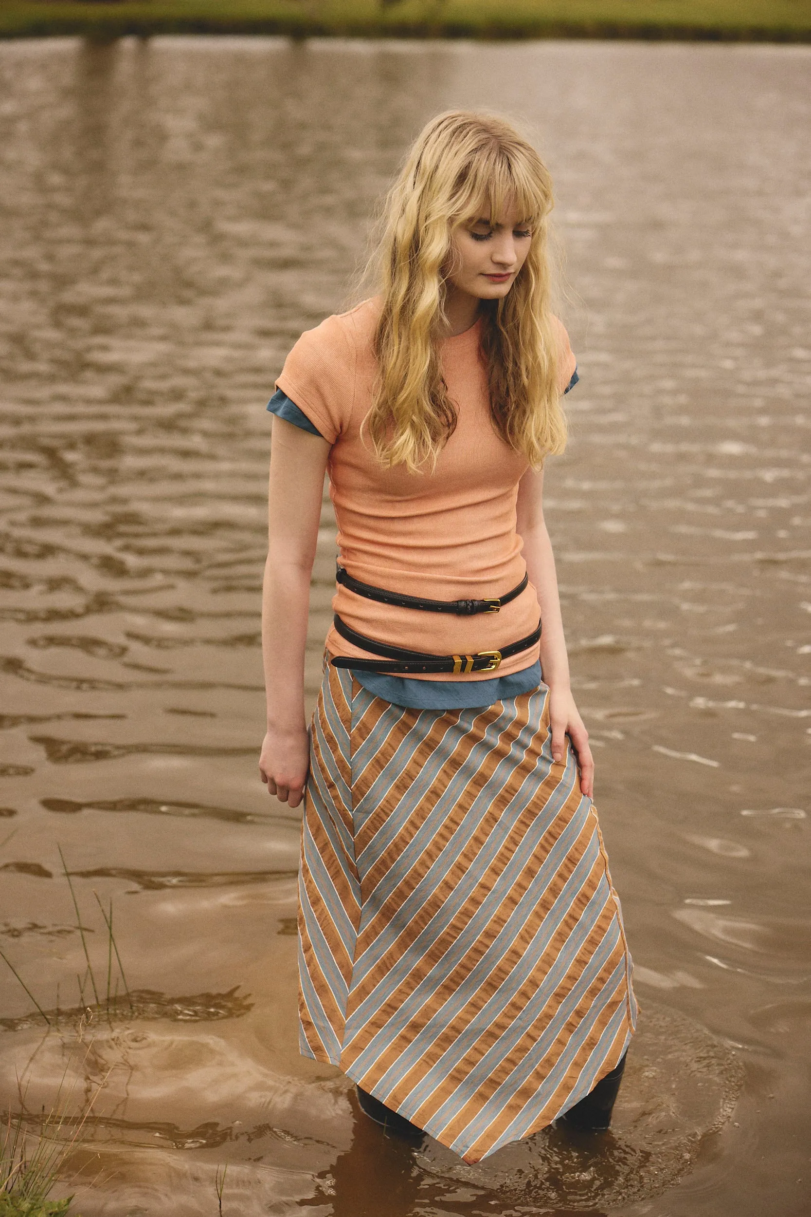 Helena Skirt, Wallpaper Stripe