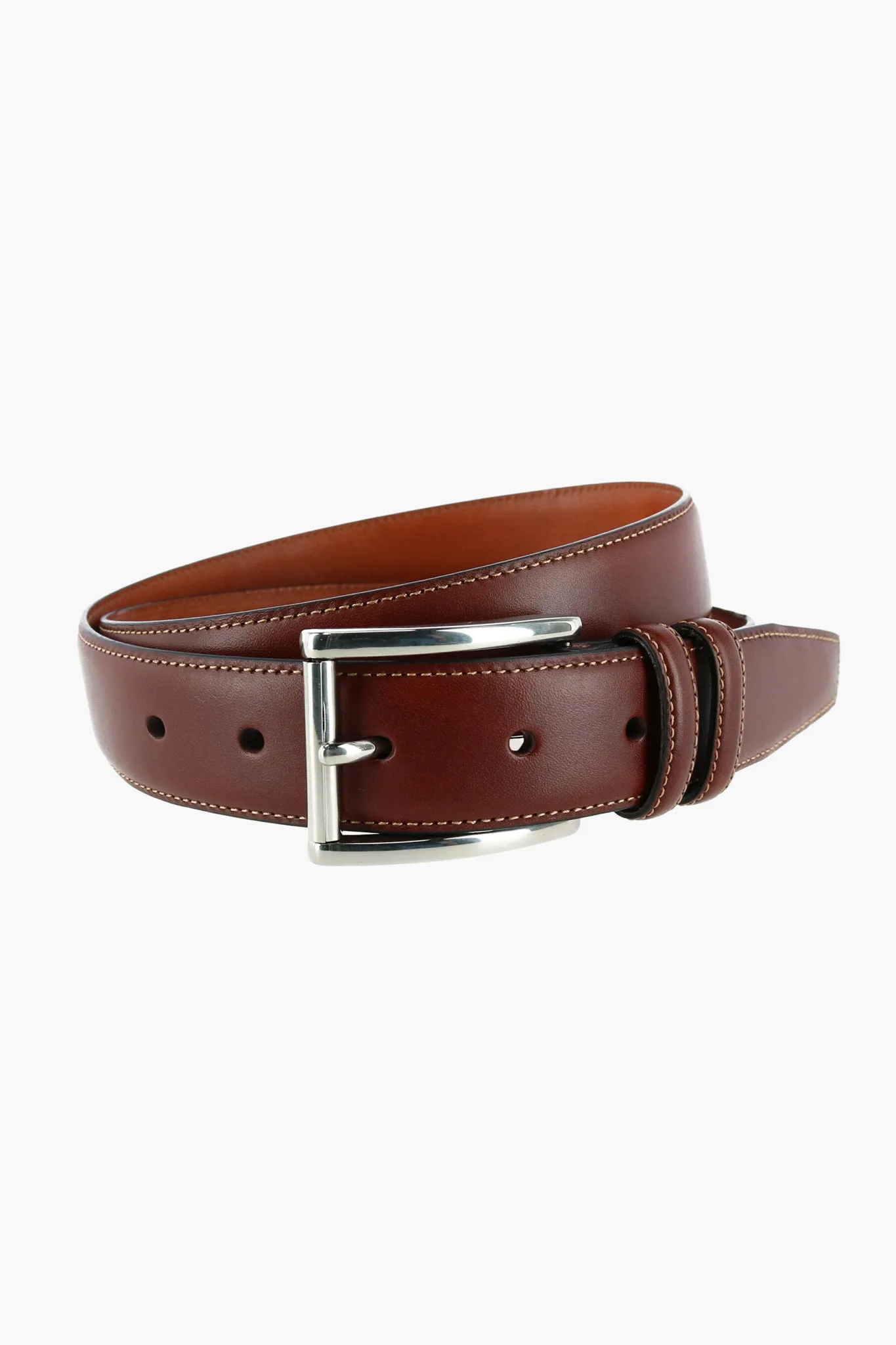 Honey Maple Lorenzo 32mm Dropped Edge Leather Belt