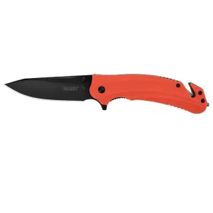 Kershaw Barricade Folder 3.5" Blade 8.5" Open - Black/Orange