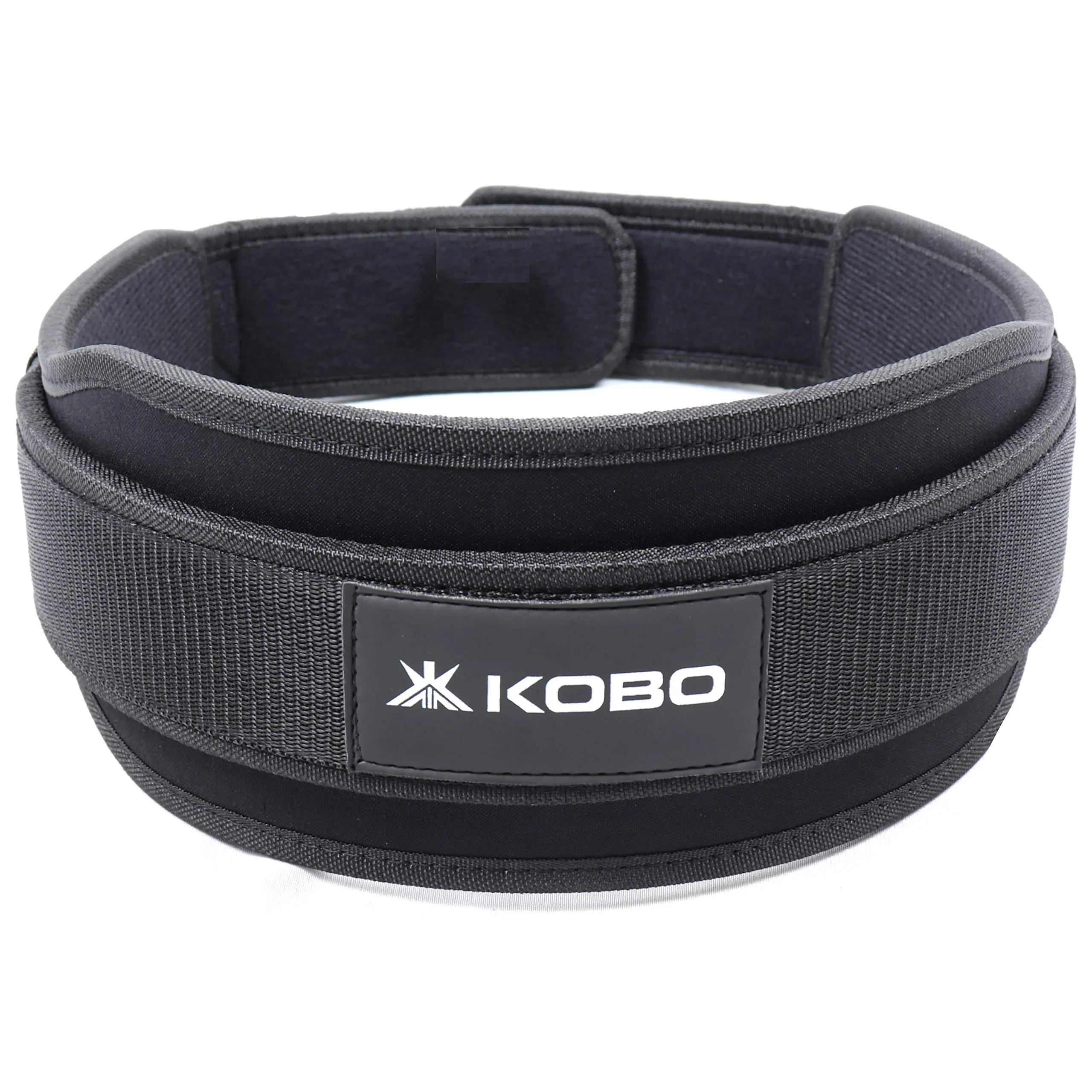 Kobo Multipurpose Gym Belt For Weight Lifting Fitness, Neoprene Padded, 6” Wide Back Support, Adjustable Hook & Loop Closure Powerlifting Deadlift Squat Workout Strength Training, Men Women WTB-13