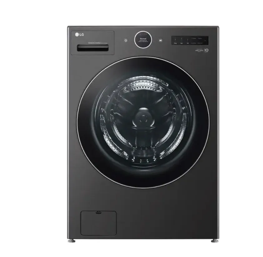 LG - 5.0 Cu. Ft. HE Smart Mega Capacity All-in-One Electric Washer/Dryer WashCombo with Steam and Ventless Inverter Heat Pump - Black Steel
Model:WM6998HBA / WM6998HVA