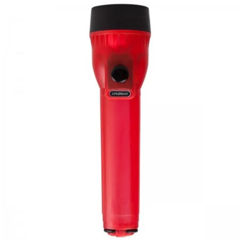 Life Gear Glow 8 lm Red LED Flashlight LR44 Battery