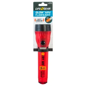 Life Gear Glow 8 lm Red LED Flashlight LR44 Battery