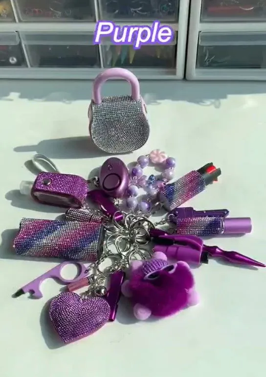 LovelyRLovely Purple Women's Safety Keychain Set