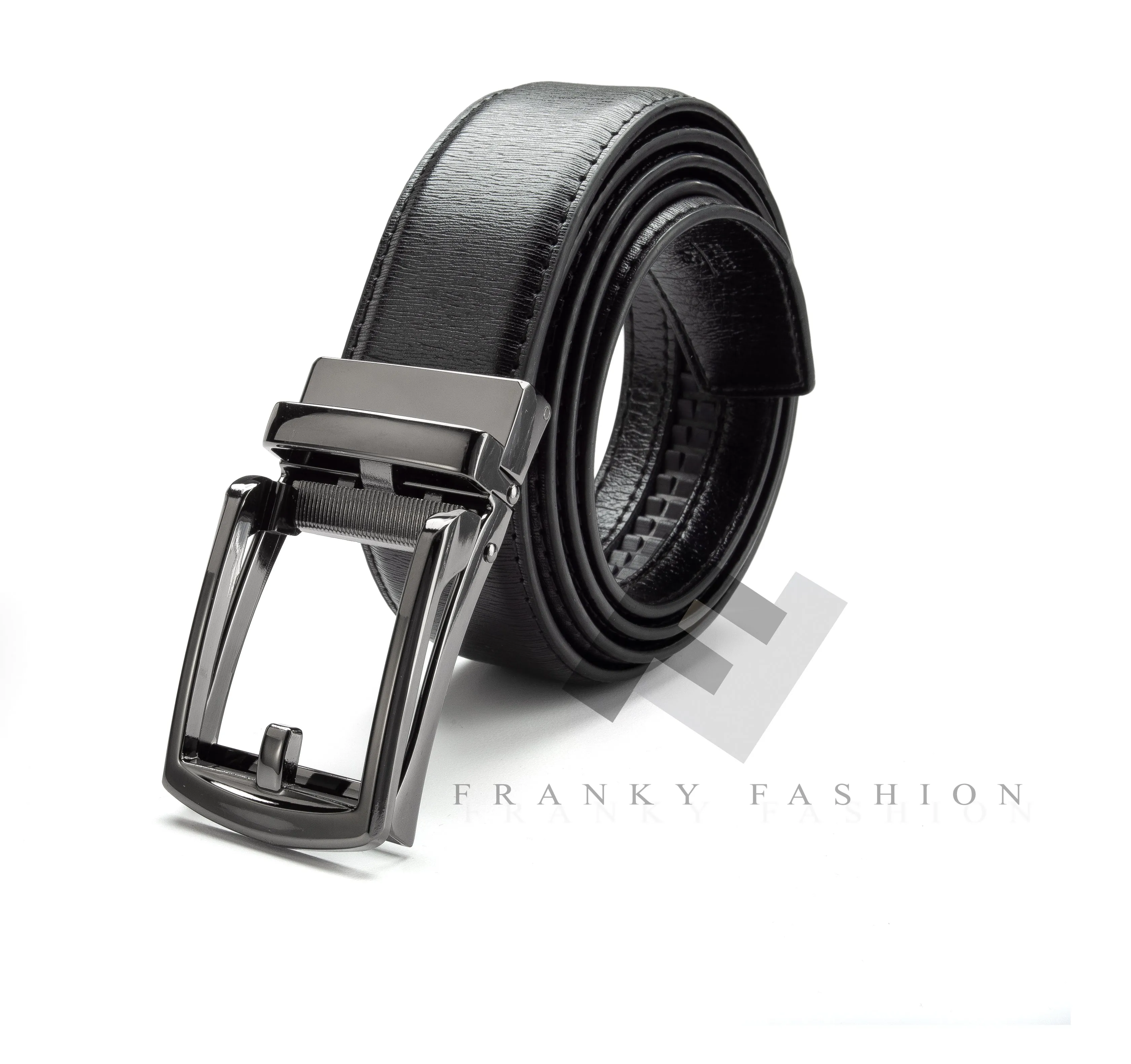 MEN'S CLASSIC LEATHER BELT RATCHET TRACK CLASSIC BUCKLE | BLACK | BROWN | B079