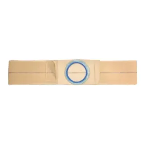 Nu-Hope Support Belt, Original Flat Panel, 2-1/4" Center Stoma, 3" Wide, Medium (32" to 36" Waist), Beige