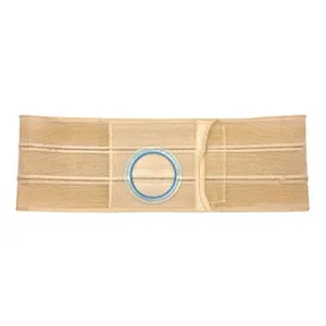 Nu-Hope Support Belt, Original Flat Panel, 3-1/8" Stoma, 7" Wide, Right, 1" From Bottom, Prolapse Strap, XL (41" to 47" Waist), Beige