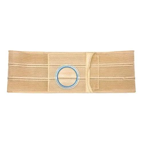 Nu-Hope Support Belt, Original Flat Panel, 3-1/8" Stoma, 7" Wide, Right, 1" From Bottom, Prolapse Strap, XL (41" to 47" Waist), Beige