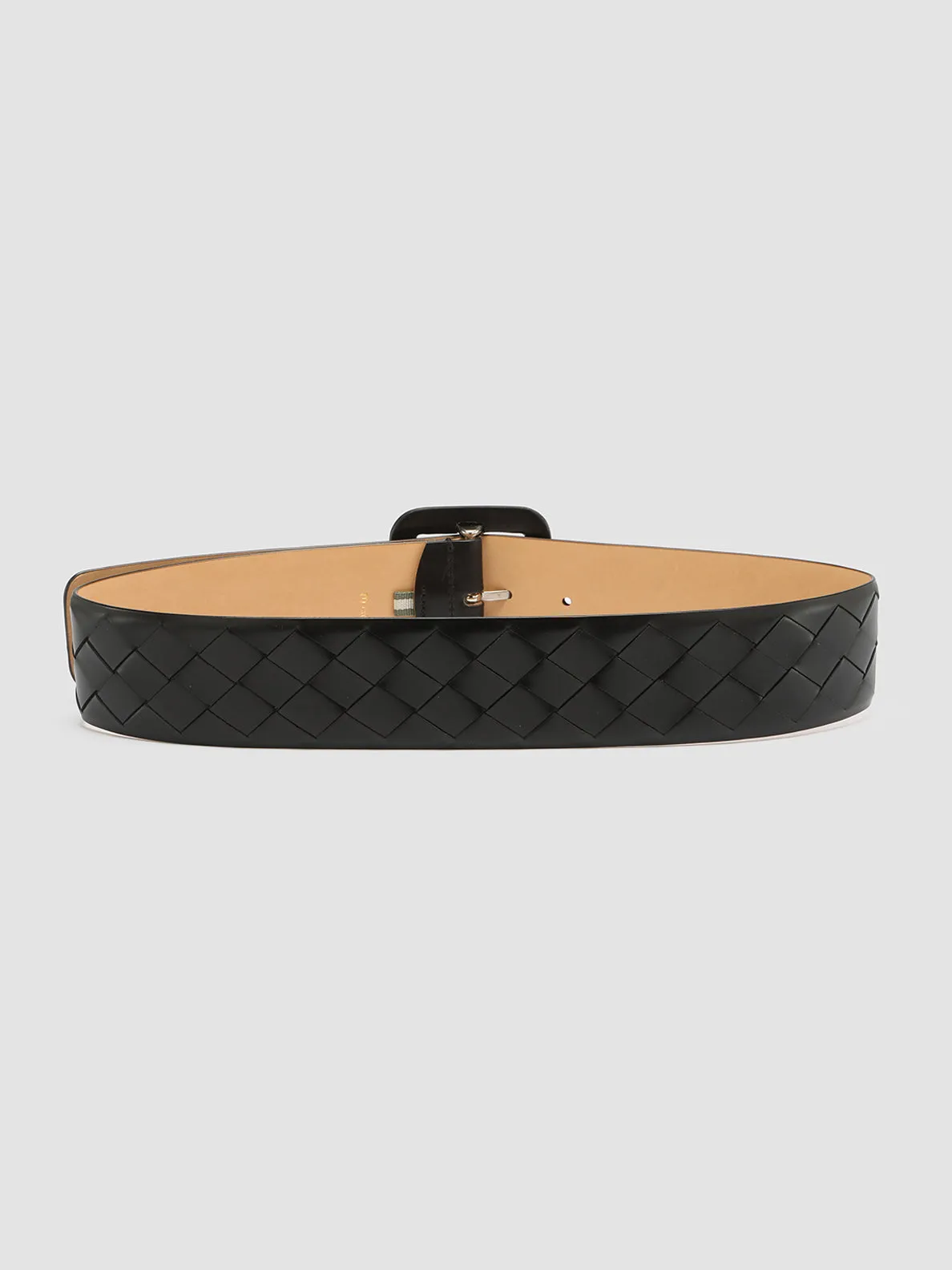 OC STRIP 059 - Black Woven Leather Belt