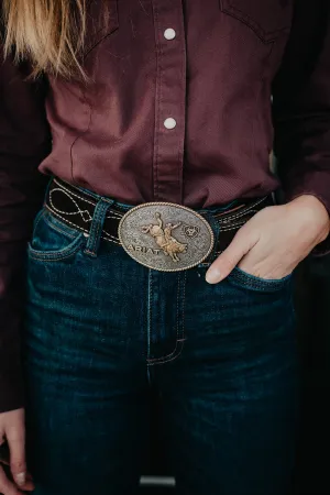 Oval Ariat Vintage Bronc Rider Buckle