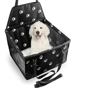 Pet Mesh Car Seat Booster: Stylish Travel Comfort for Small Dogs