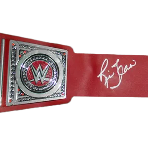 Ric Flair Autographed Championship Replica Pro Wrestling Belt (JSA) Red